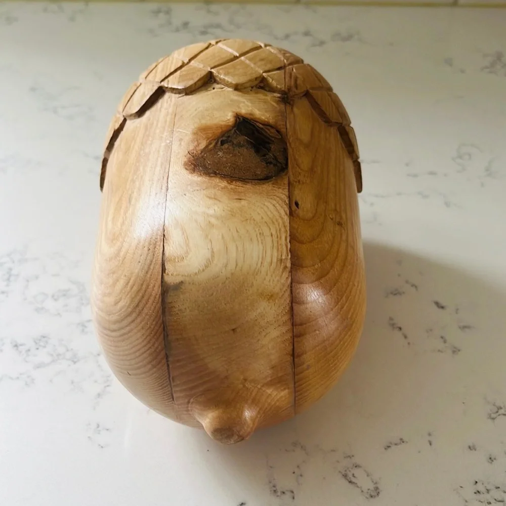 Crate&Barrel Large Wood Acorn Sculpture